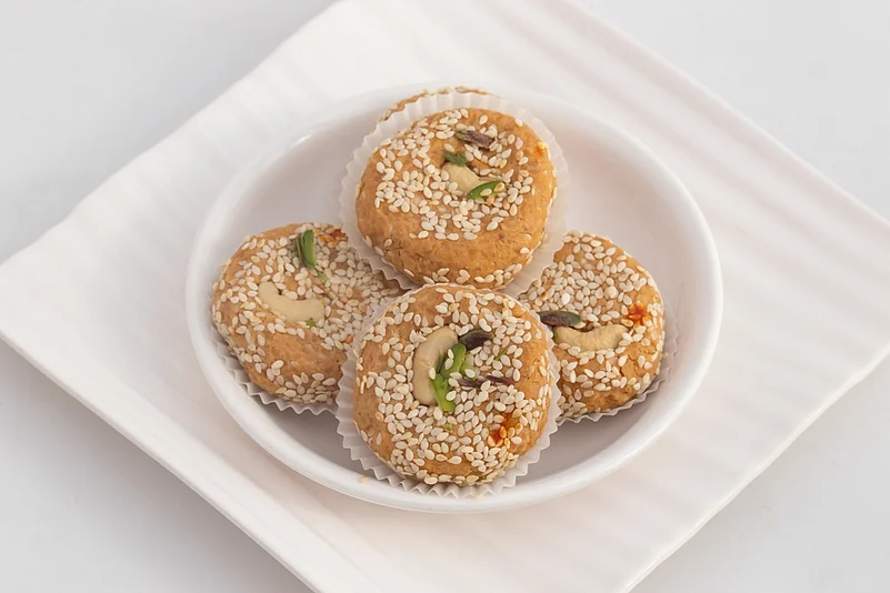 The delectable mawa bati is a popular sweet for festive occasions